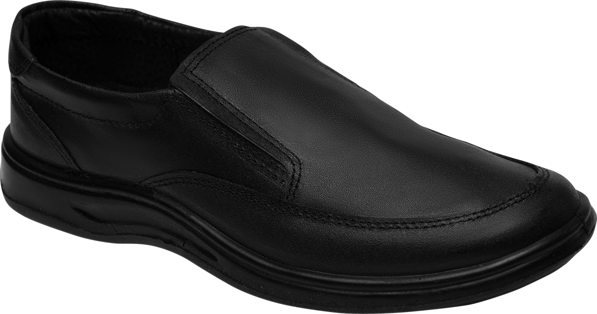 Туфли ВИЛЕН мужские, кожаные ПУ (черные)